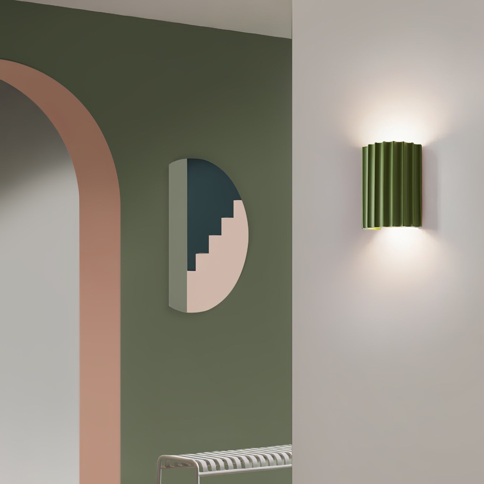 CARLETON FLUTED RESIN ILLUMINATOR