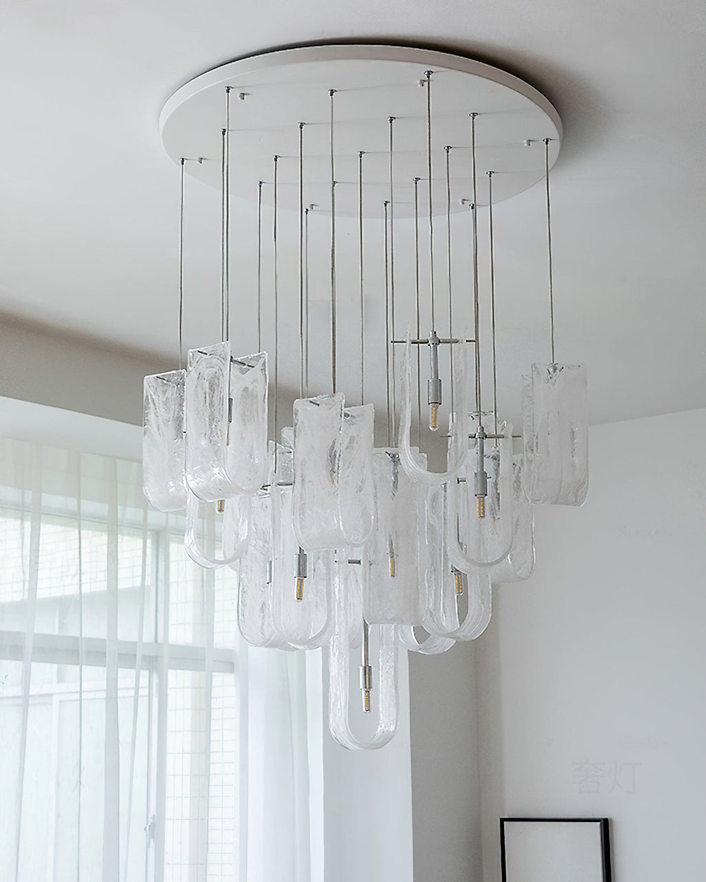 VANDERBILT CRYSTAL TEARDROP LUMINAIRE