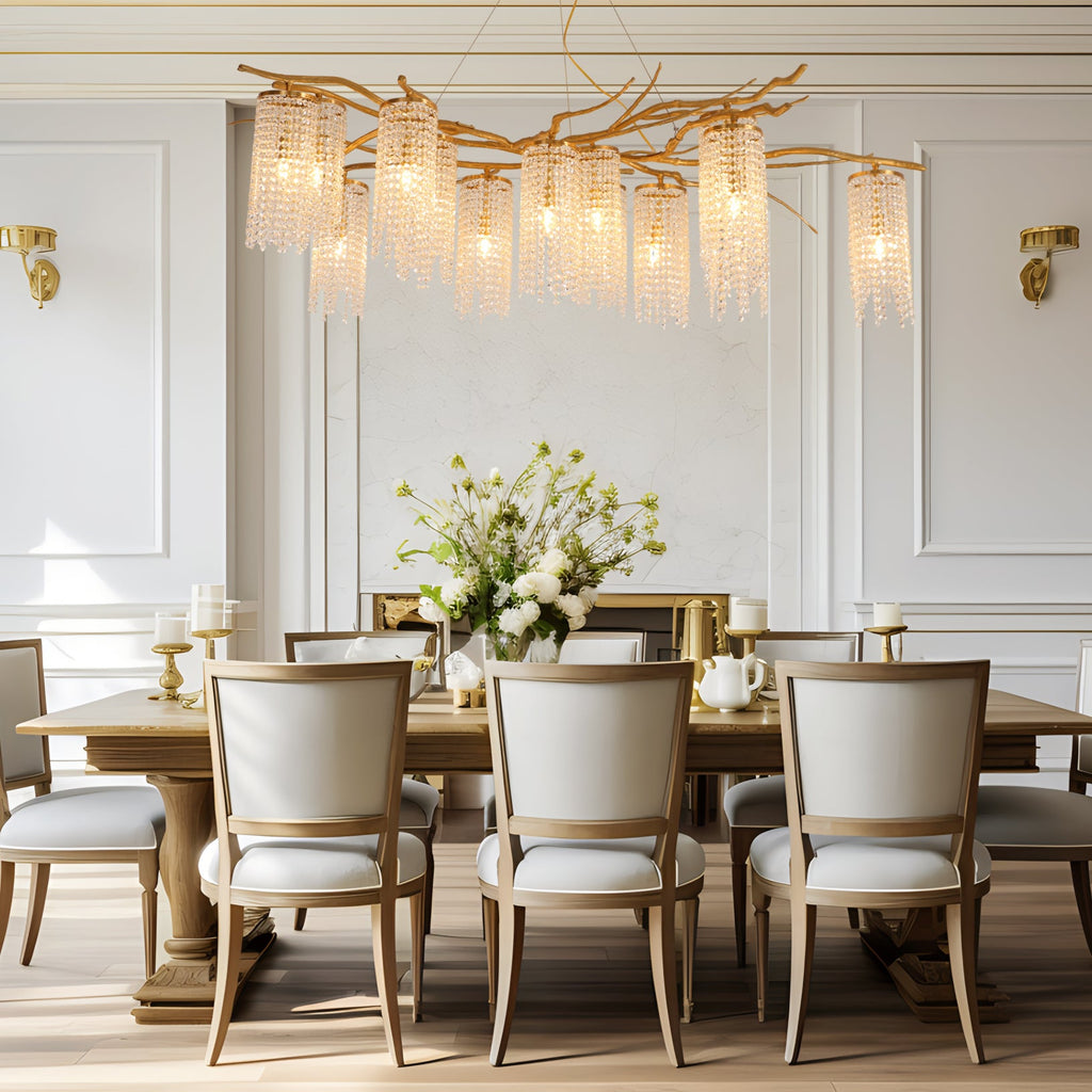 WOODLAND MIST CRYSTAL CANDELABRA