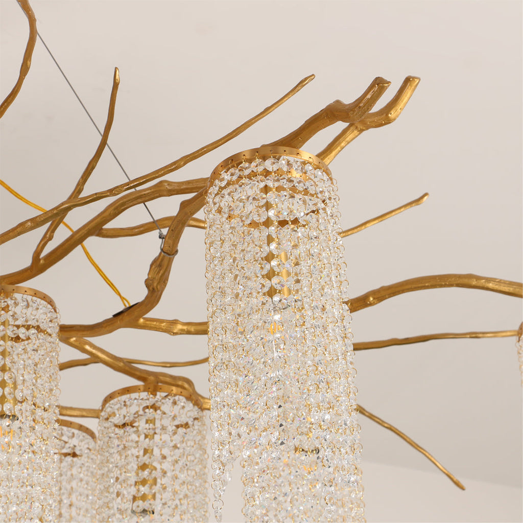 WOODLAND MIST CRYSTAL CANDELABRA
