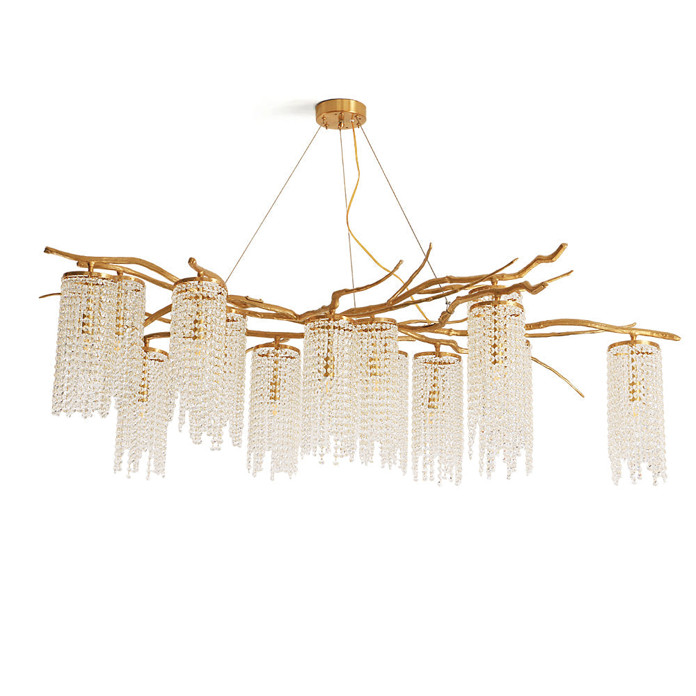 WOODLAND MIST CRYSTAL CANDELABRA