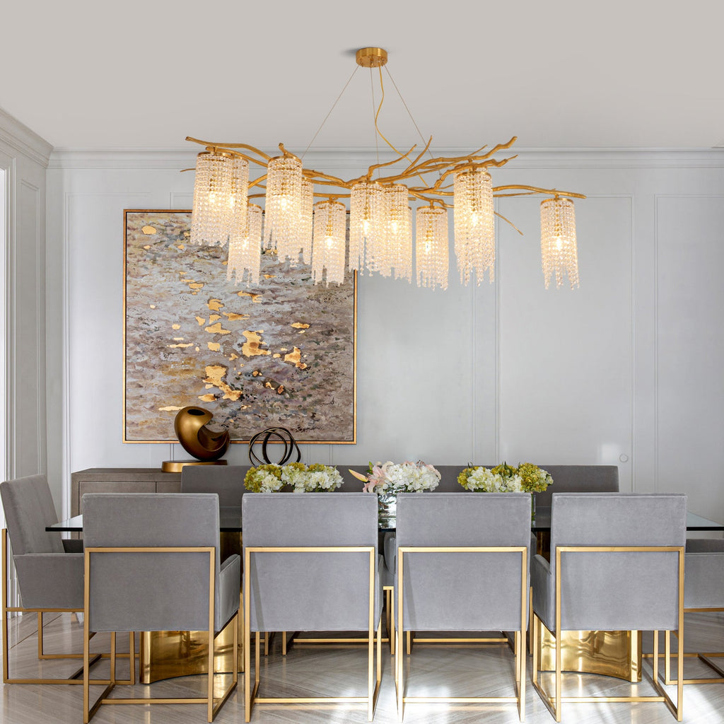 WOODLAND MIST CRYSTAL CANDELABRA