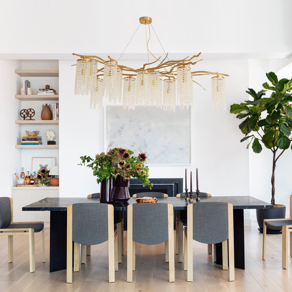WOODLAND MIST CRYSTAL CANDELABRA