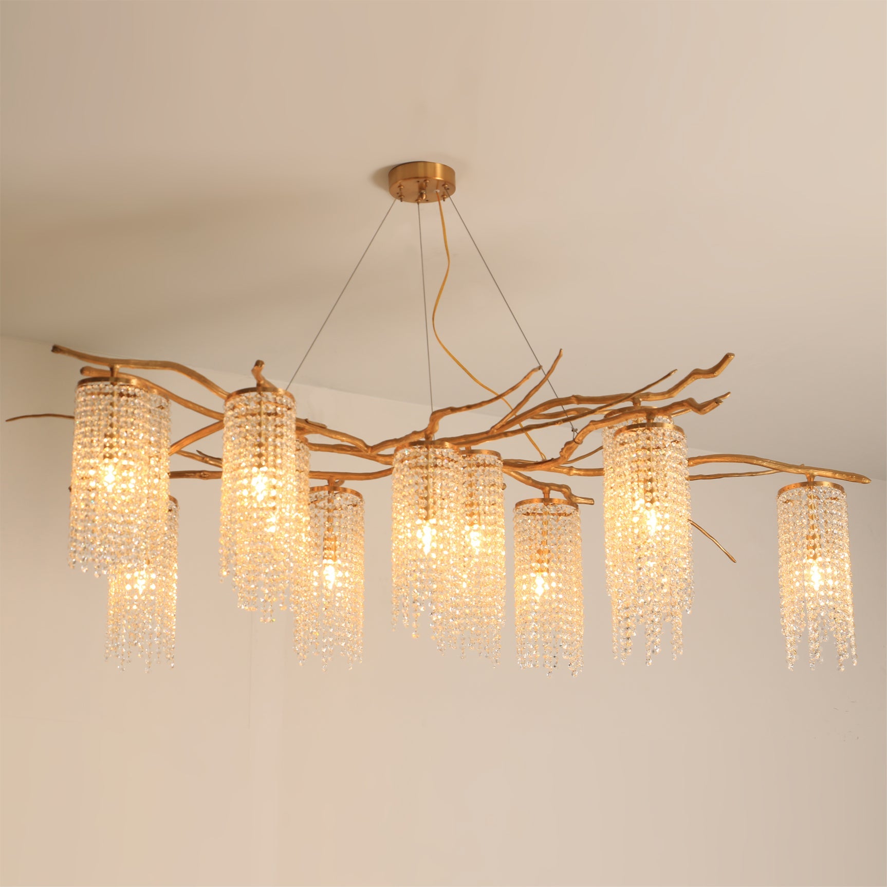 WOODLAND MIST CRYSTAL CANDELABRA