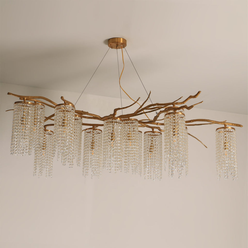 WOODLAND MIST CRYSTAL CANDELABRA