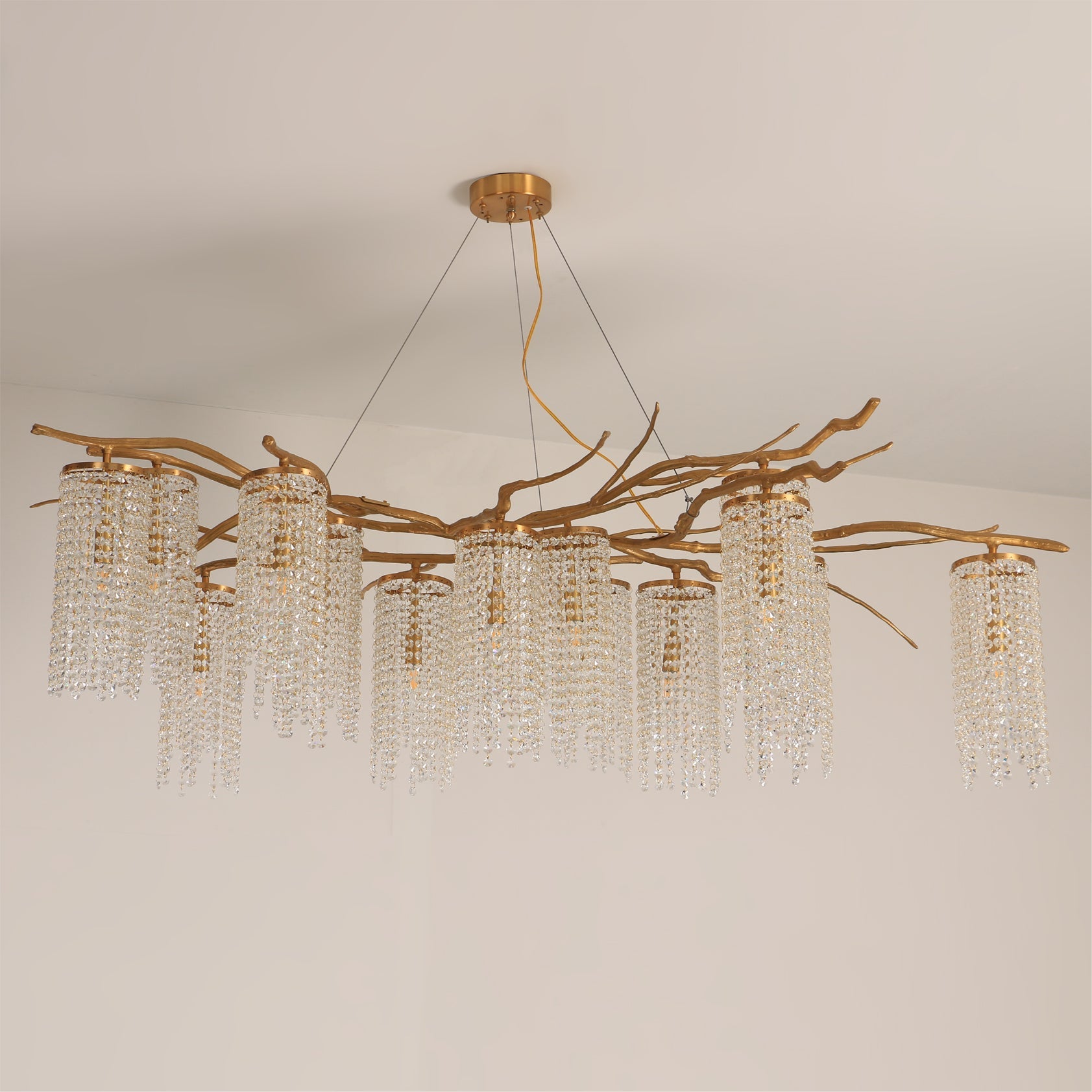 WOODLAND MIST CRYSTAL CANDELABRA