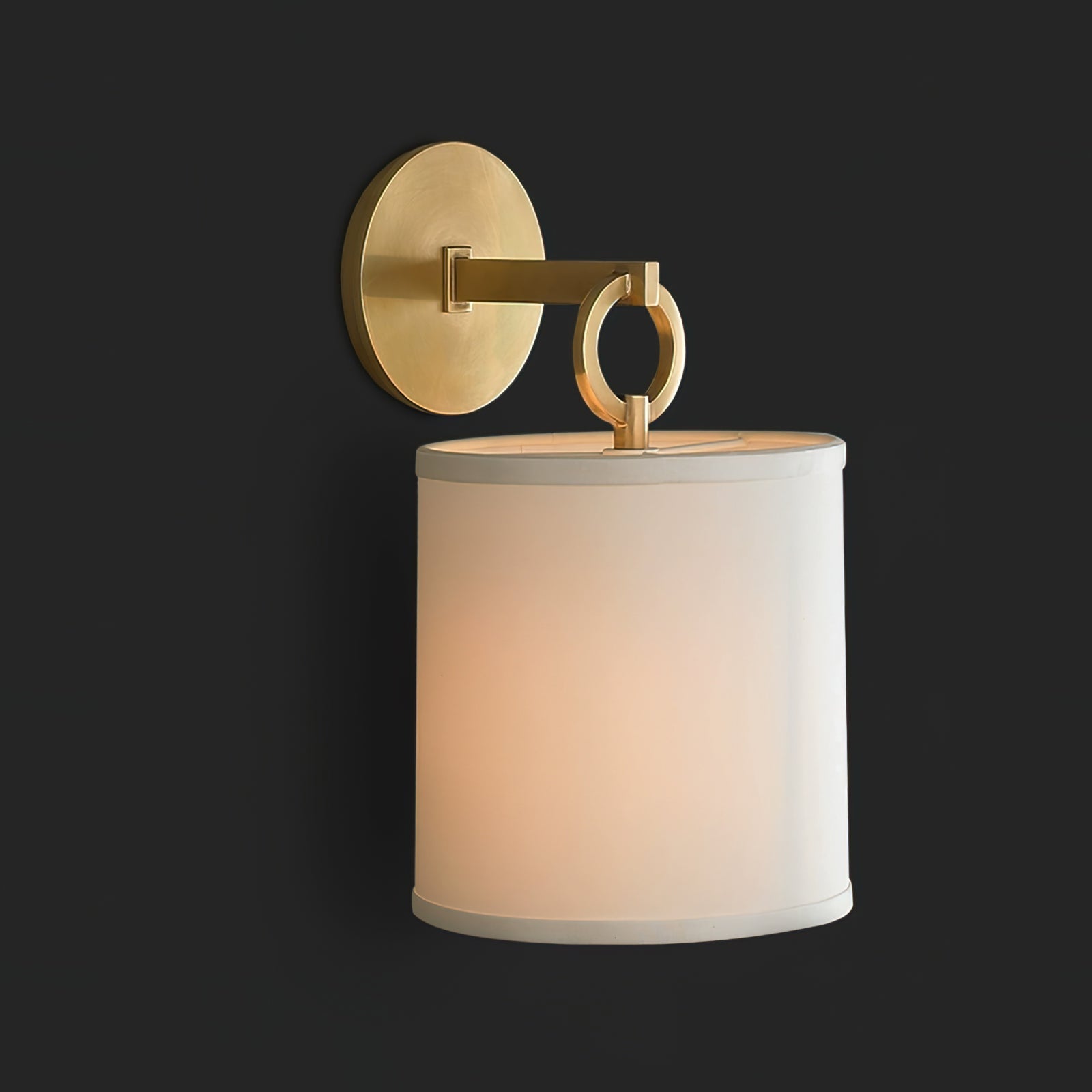 Langley Vintage Brass Wall Sconce