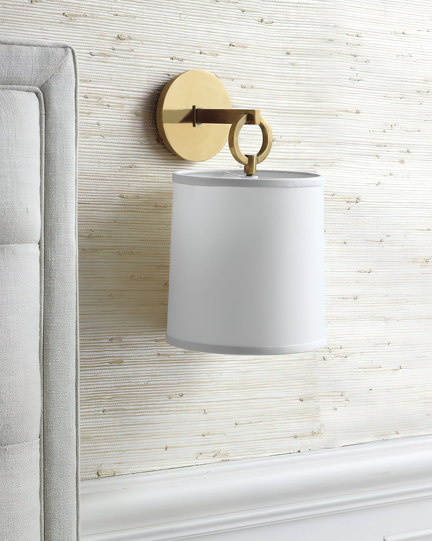 Langley Vintage Brass Wall Sconce