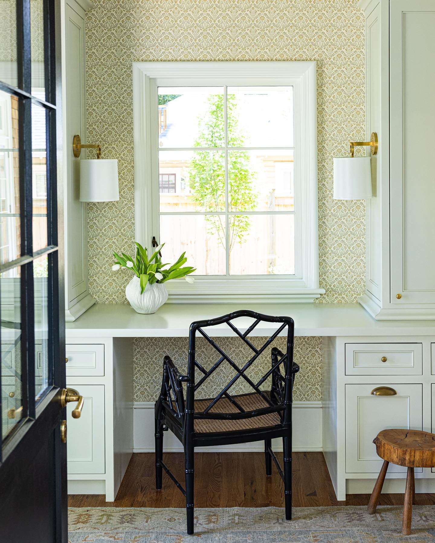 Langley Vintage Brass Wall Sconce