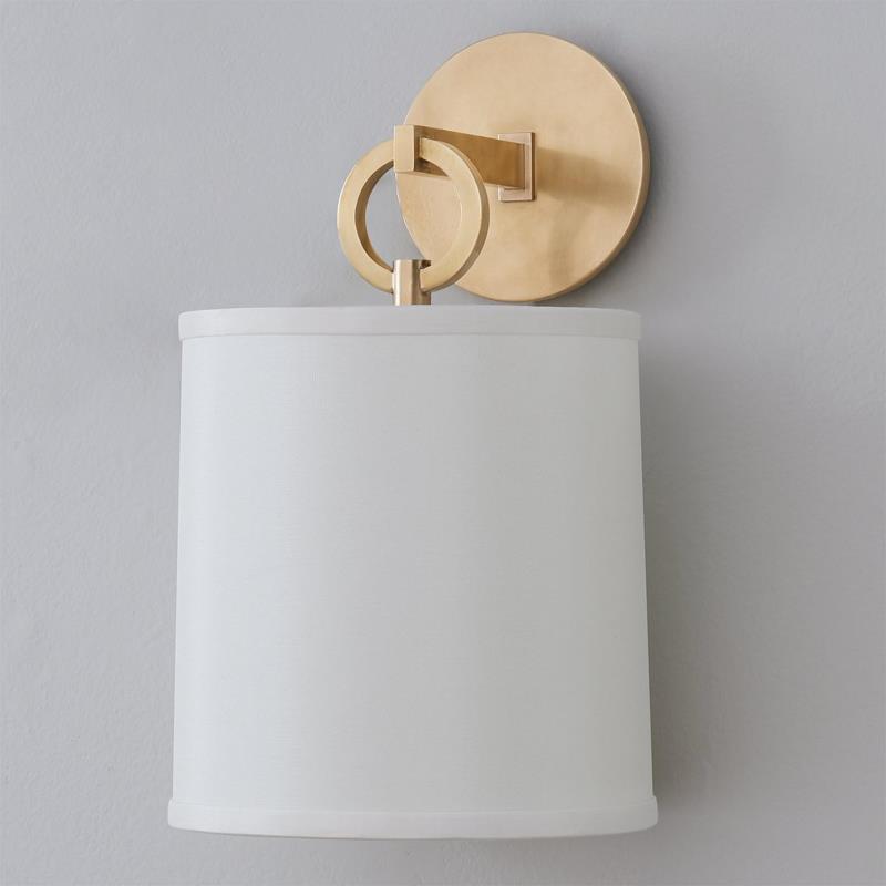 Langley Vintage Brass Wall Sconce