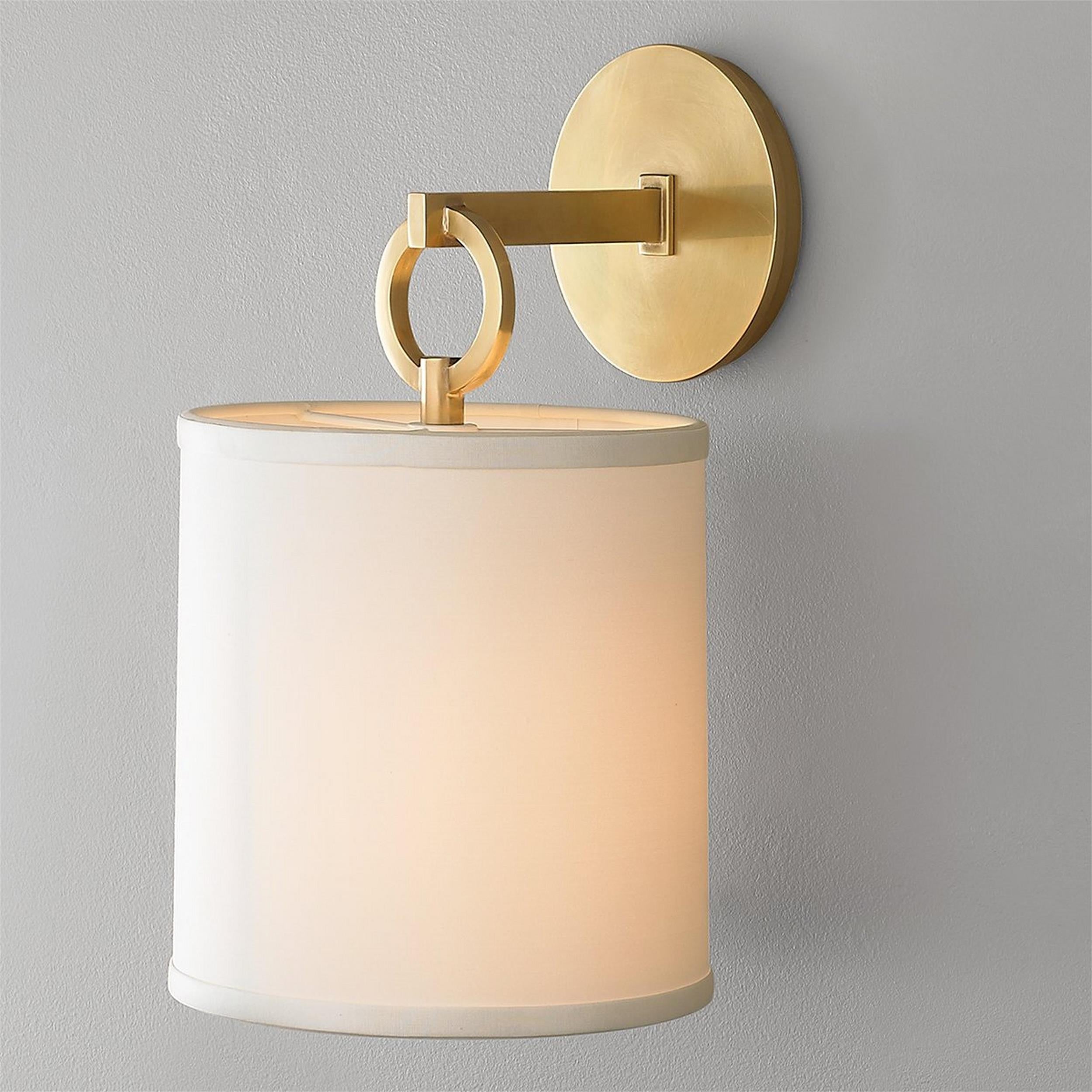 Langley Vintage Brass Wall Sconce