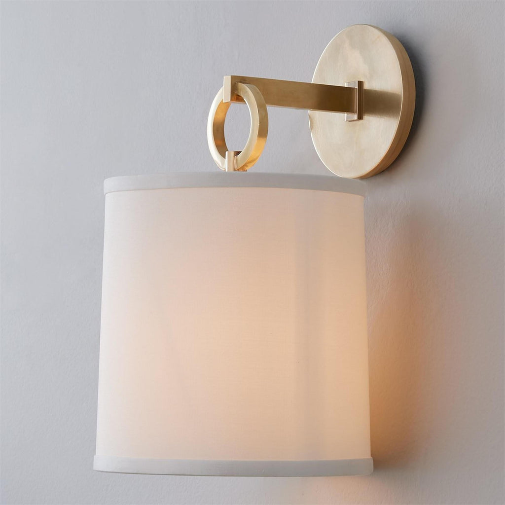 Langley Vintage Brass Wall Sconce