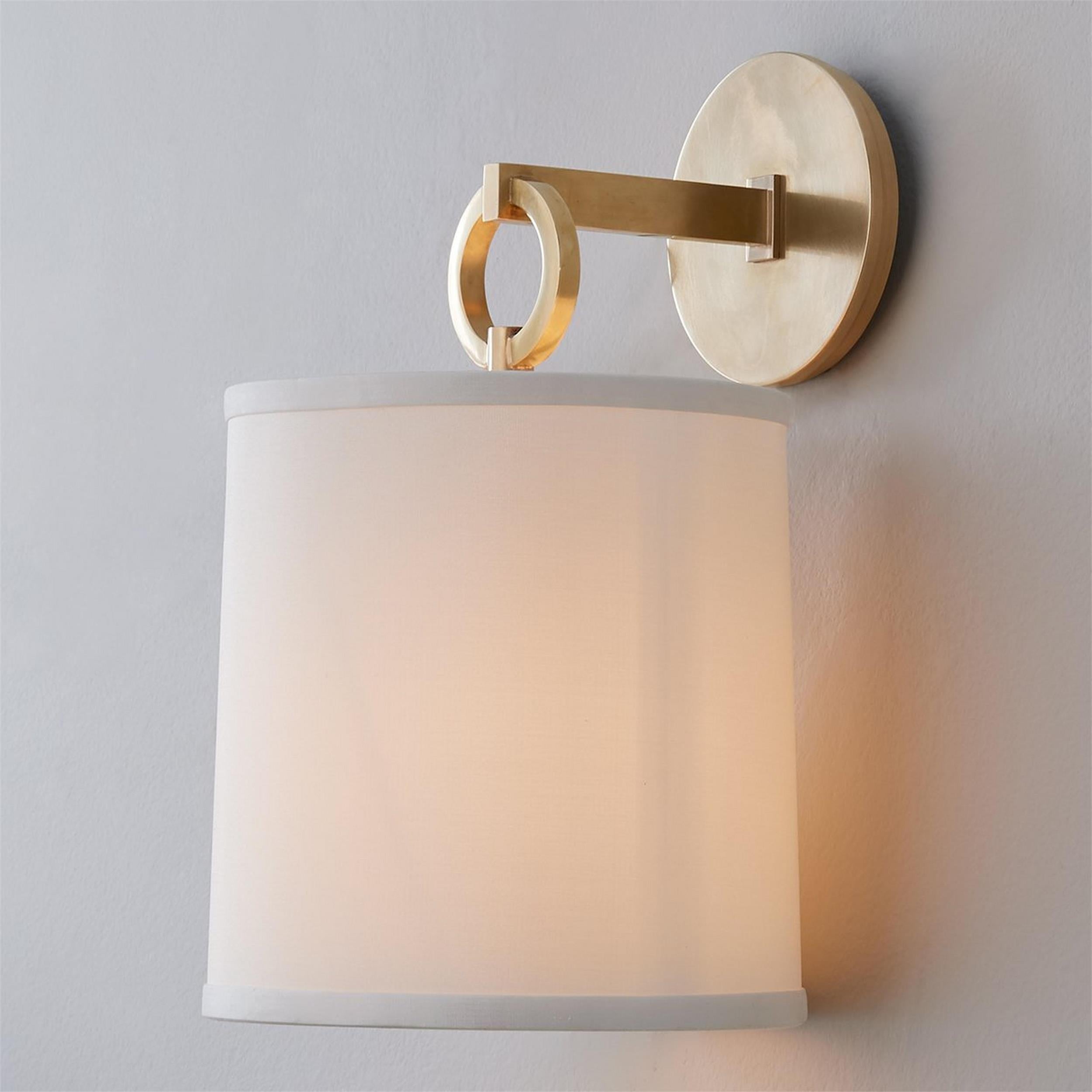 Langley Vintage Brass Wall Sconce