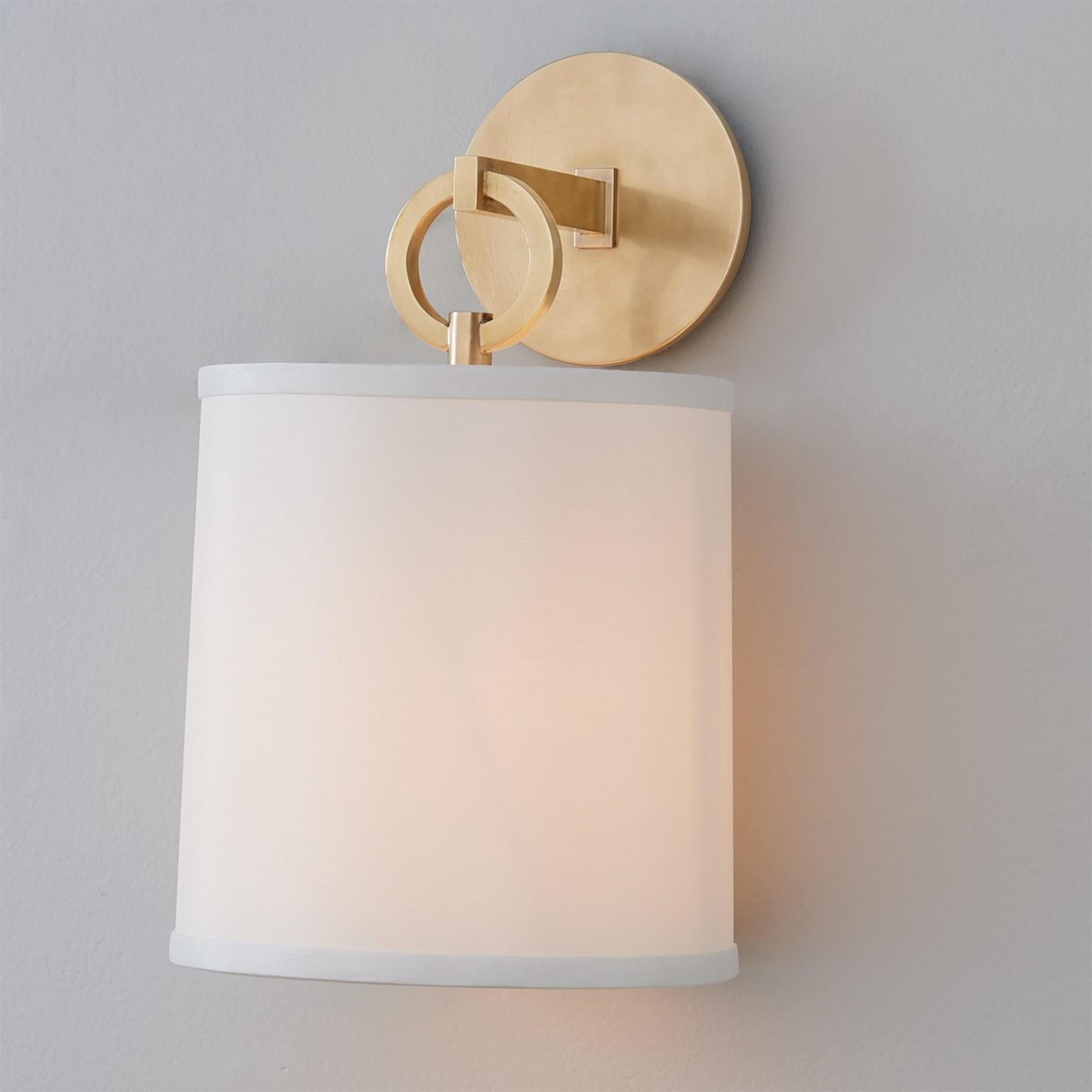 Langley Vintage Brass Wall Sconce