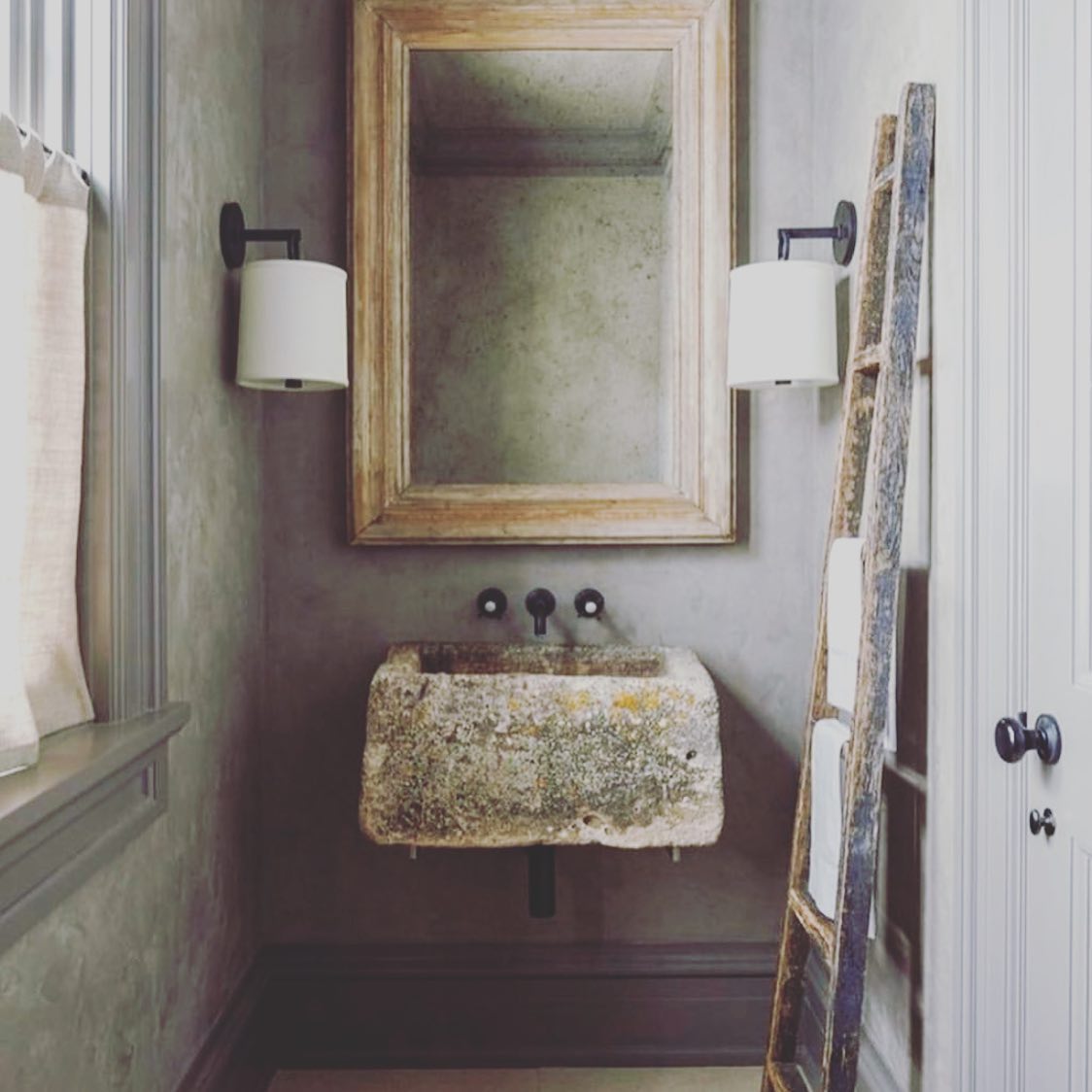 Langley Vintage Brass Wall Sconce