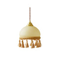 BELLEFLEUR BRASS TASSELED PENDANT LIGHT