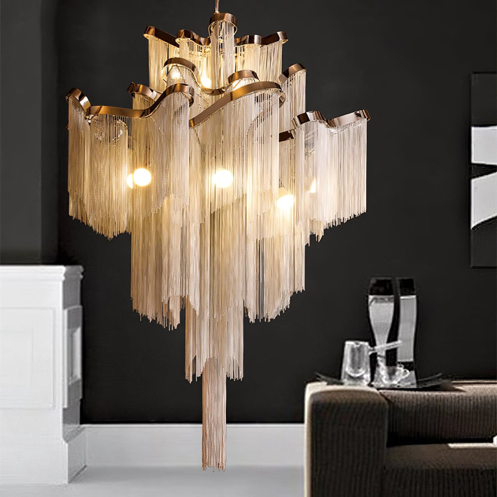 WINTHROP TASSELLED LIGHTING ORB