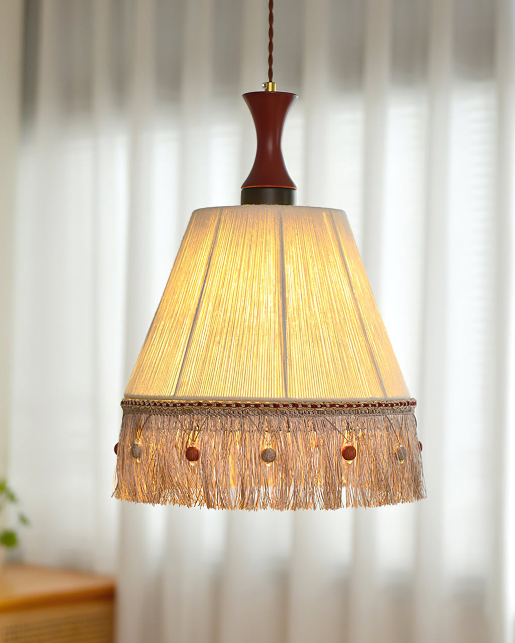 FENWICK TASSELED HANGING LANTERN