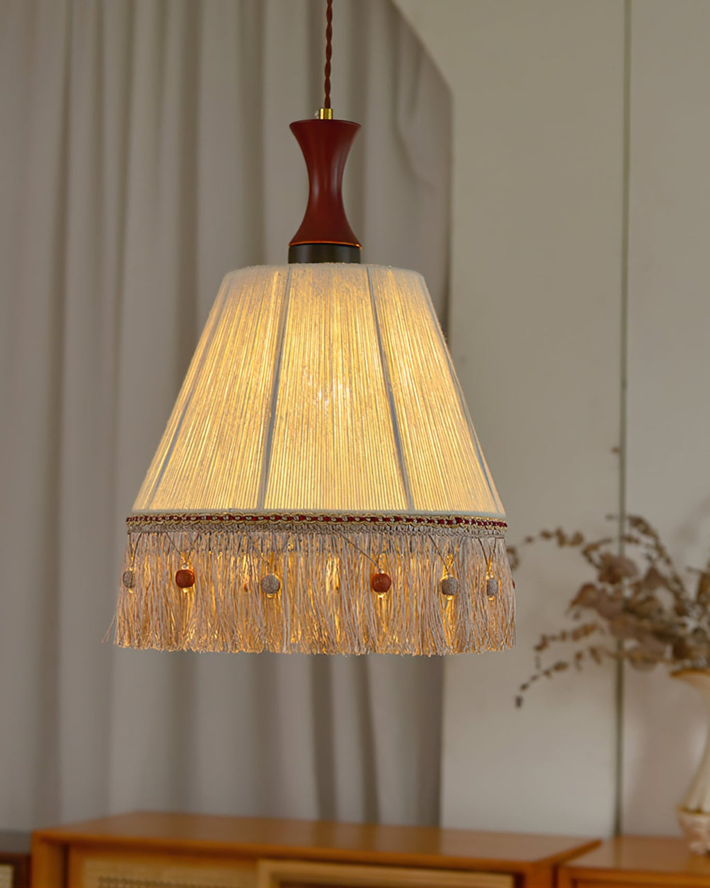 FENWICK TASSELED HANGING LANTERN