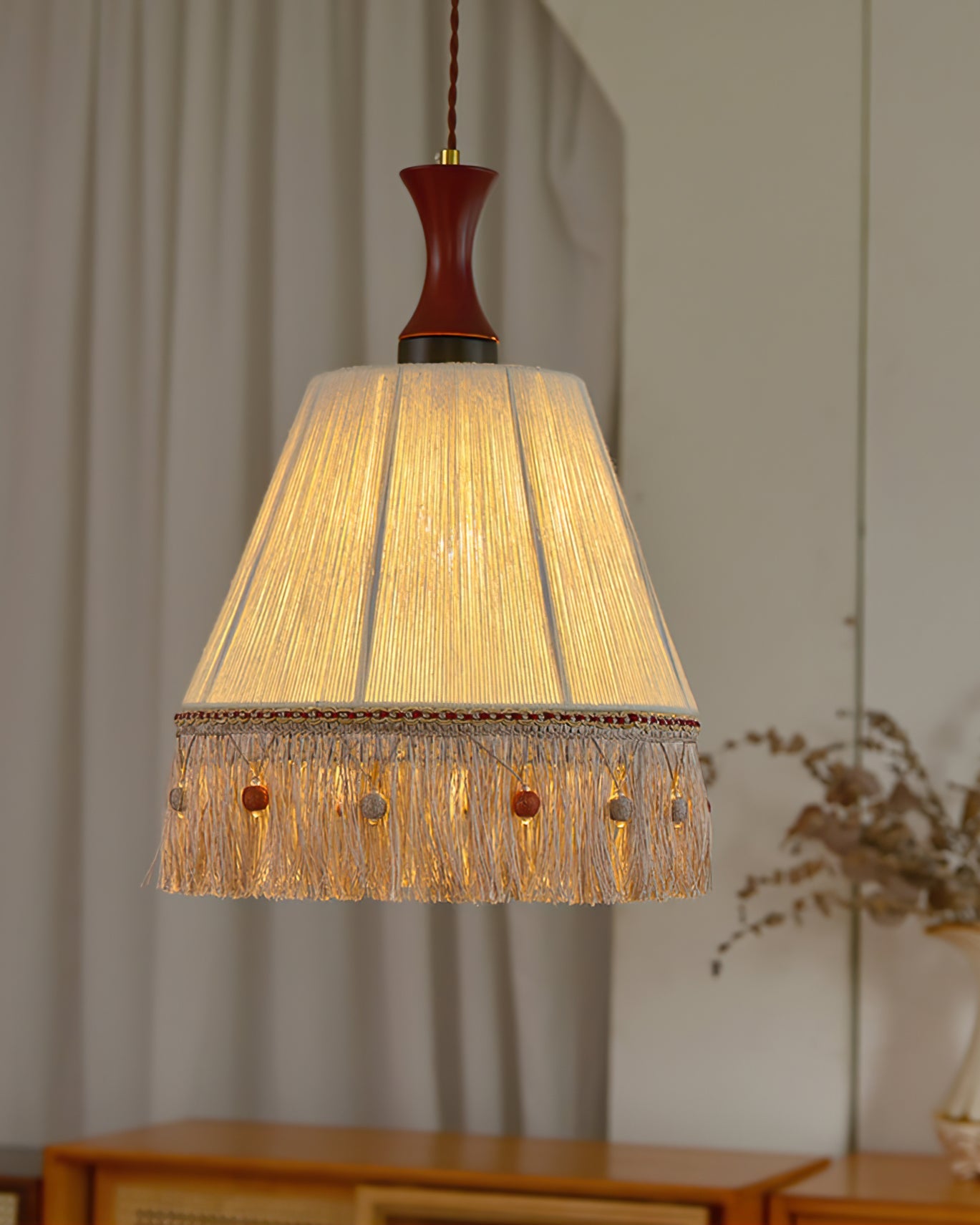 FENWICK TASSELED HANGING LANTERN