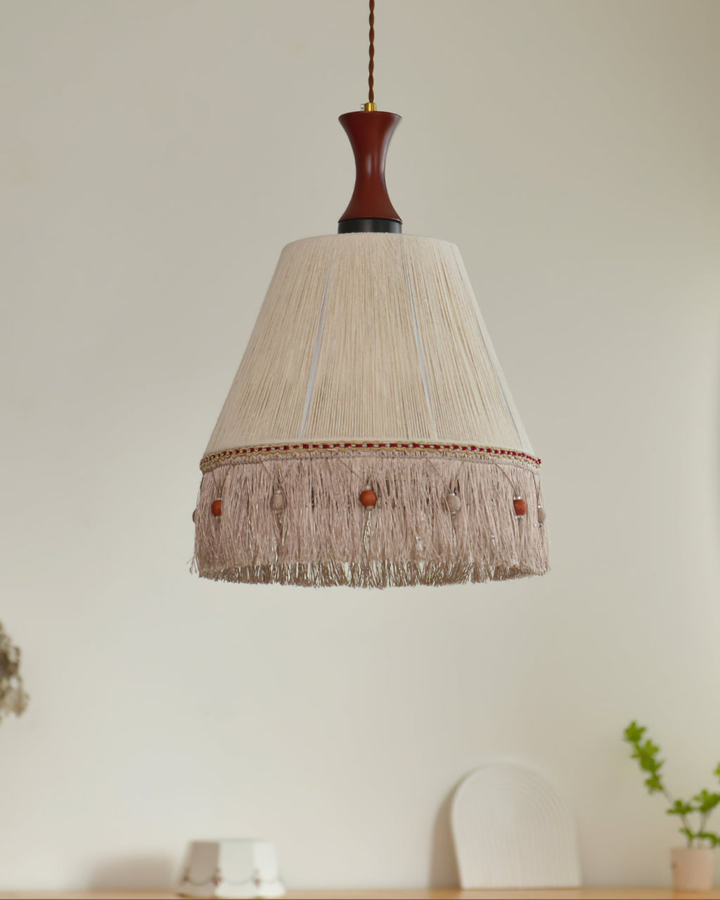 FENWICK TASSELED HANGING LANTERN