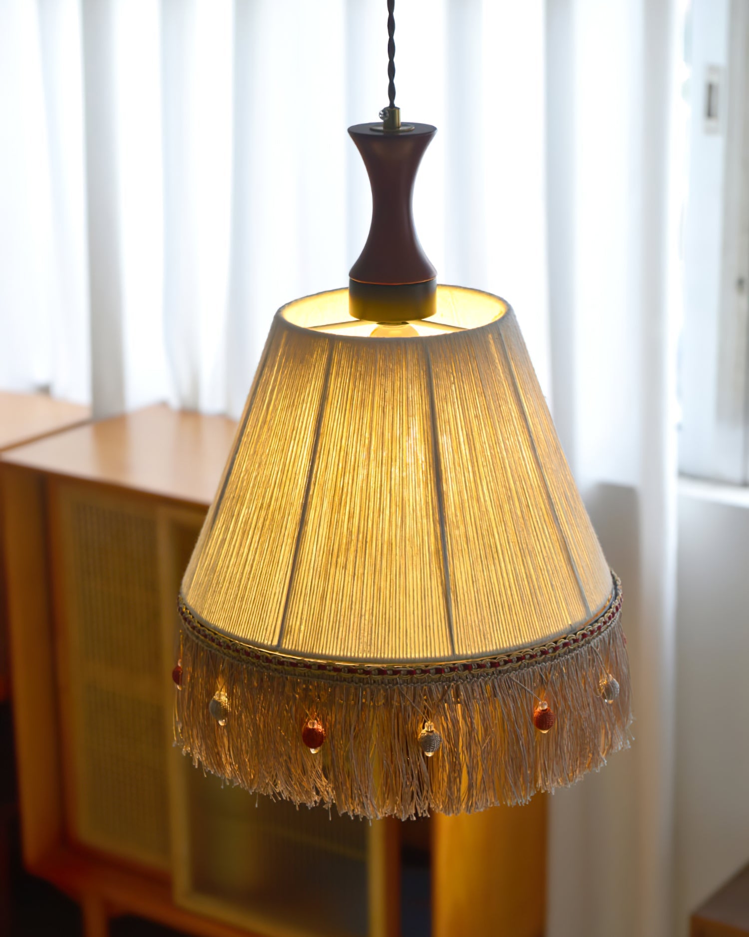 FENWICK TASSELED HANGING LANTERN