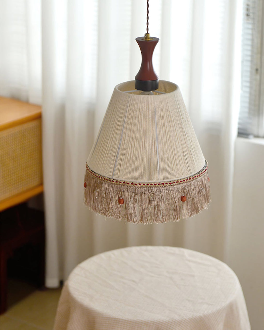 FENWICK TASSELED HANGING LANTERN
