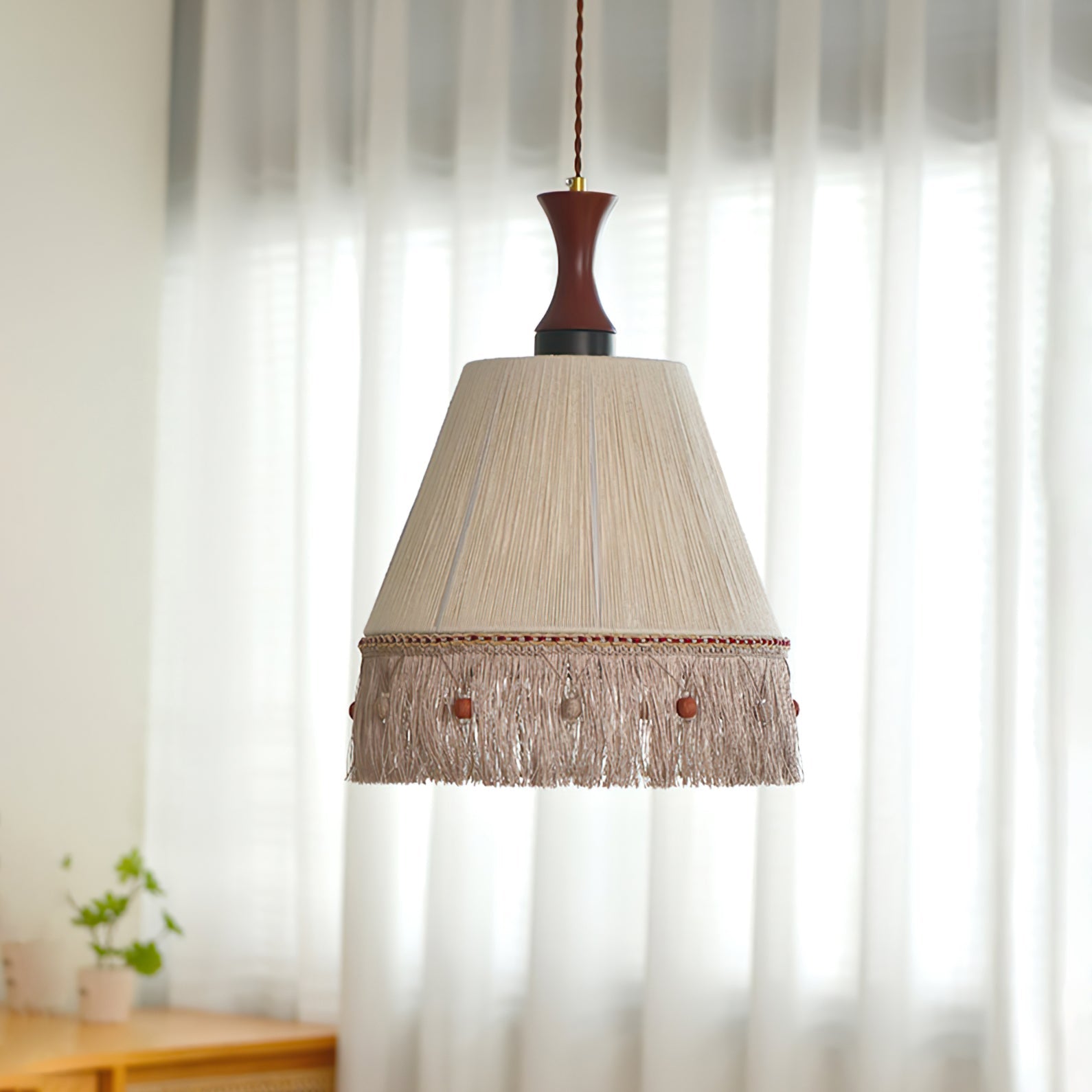 FENWICK TASSELED HANGING LANTERN