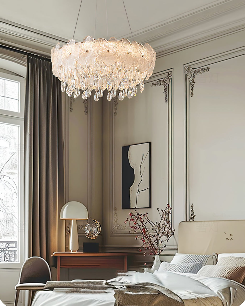 GLACIER BLOOM CRYSTAL LIGHTING FIXTURE