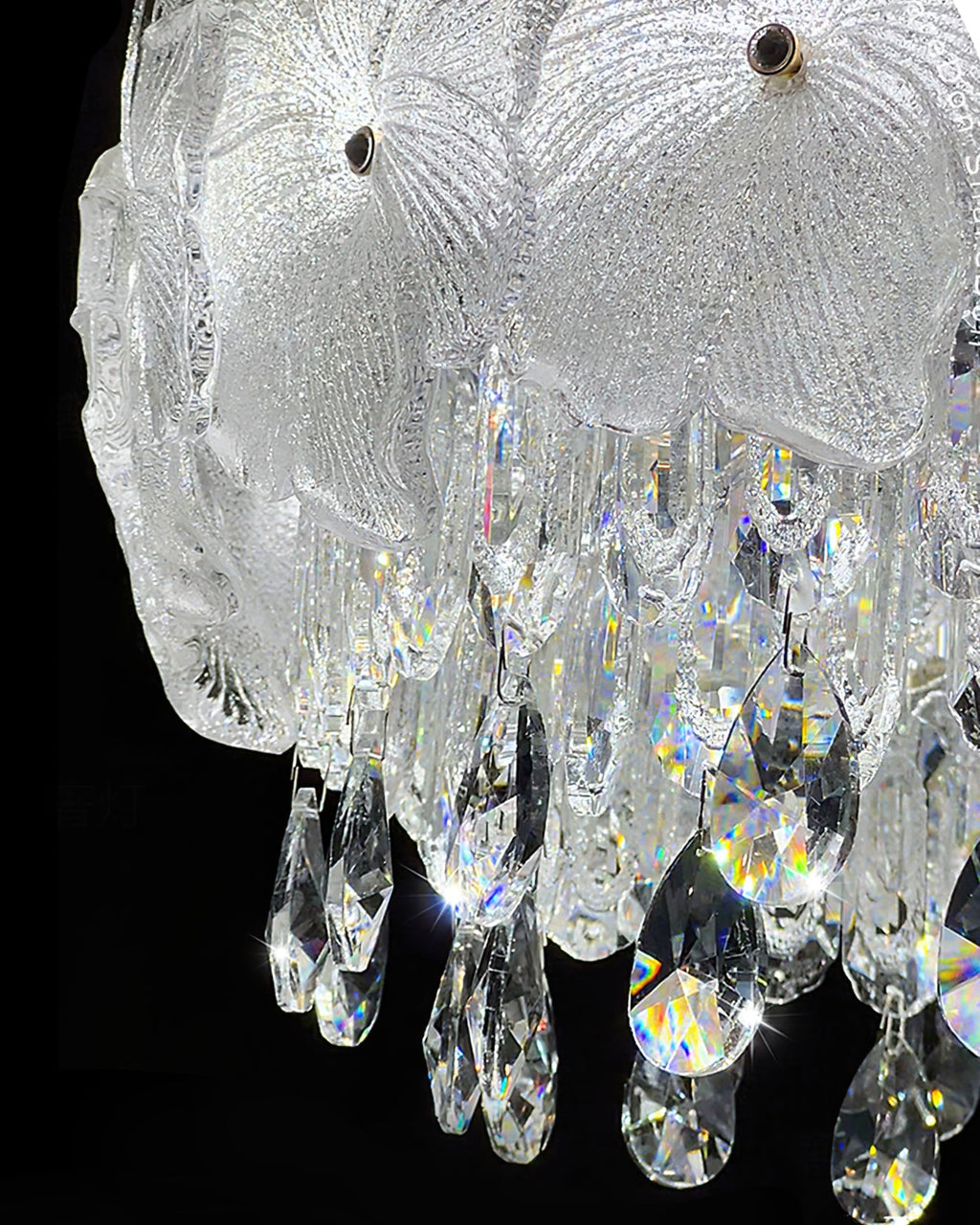 GLACIER BLOOM CRYSTAL LIGHTING FIXTURE