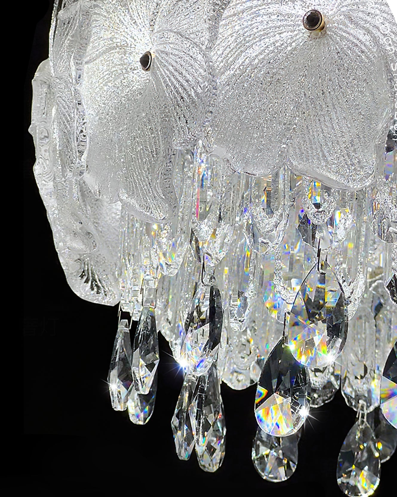 GLACIER BLOOM CRYSTAL LIGHTING FIXTURE