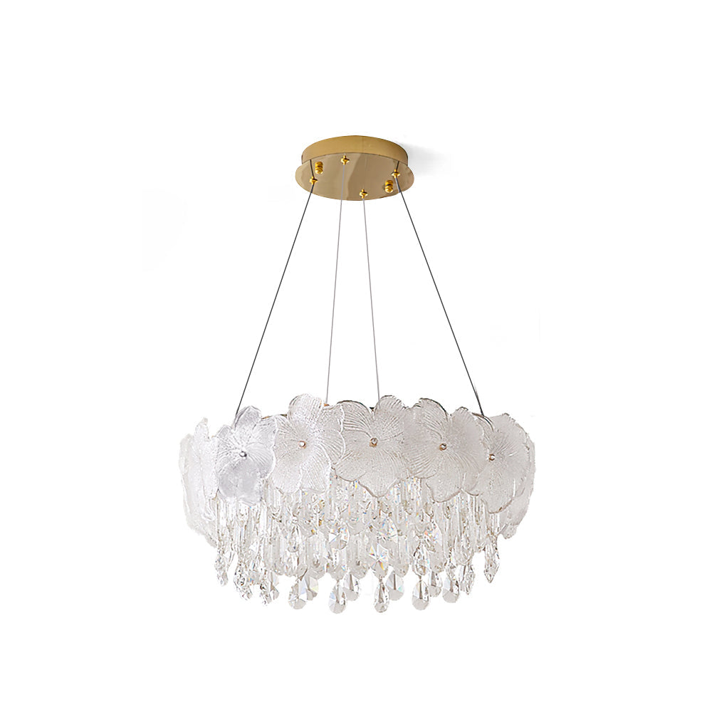 GLACIER BLOOM CRYSTAL LIGHTING FIXTURE