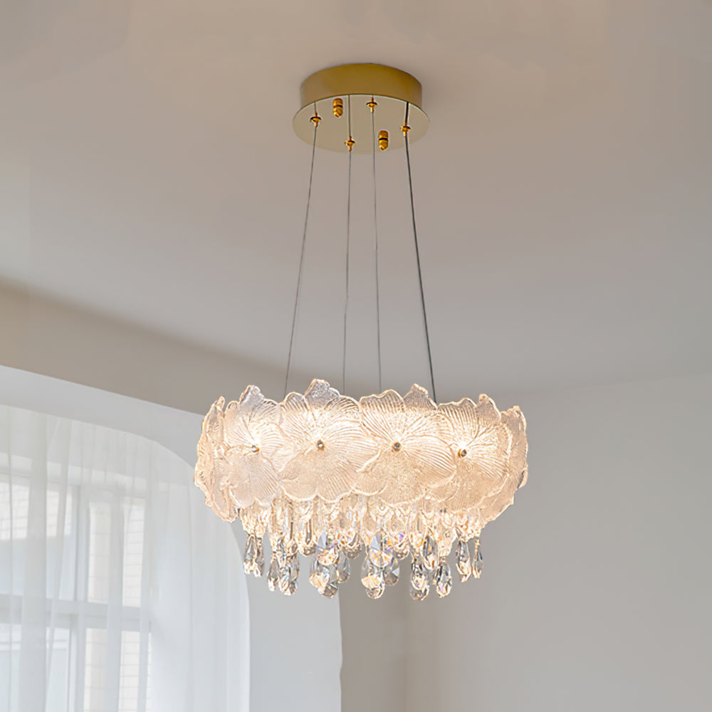 GLACIER BLOOM CRYSTAL LIGHTING FIXTURE