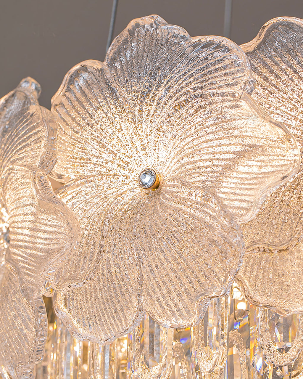 GLACIER BLOOM CRYSTAL LIGHTING FIXTURE