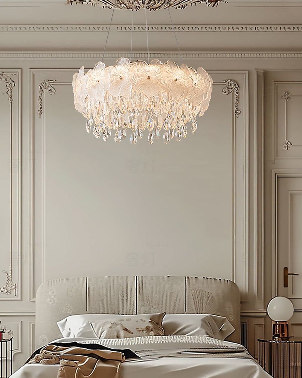 GLACIER BLOOM CRYSTAL LIGHTING FIXTURE