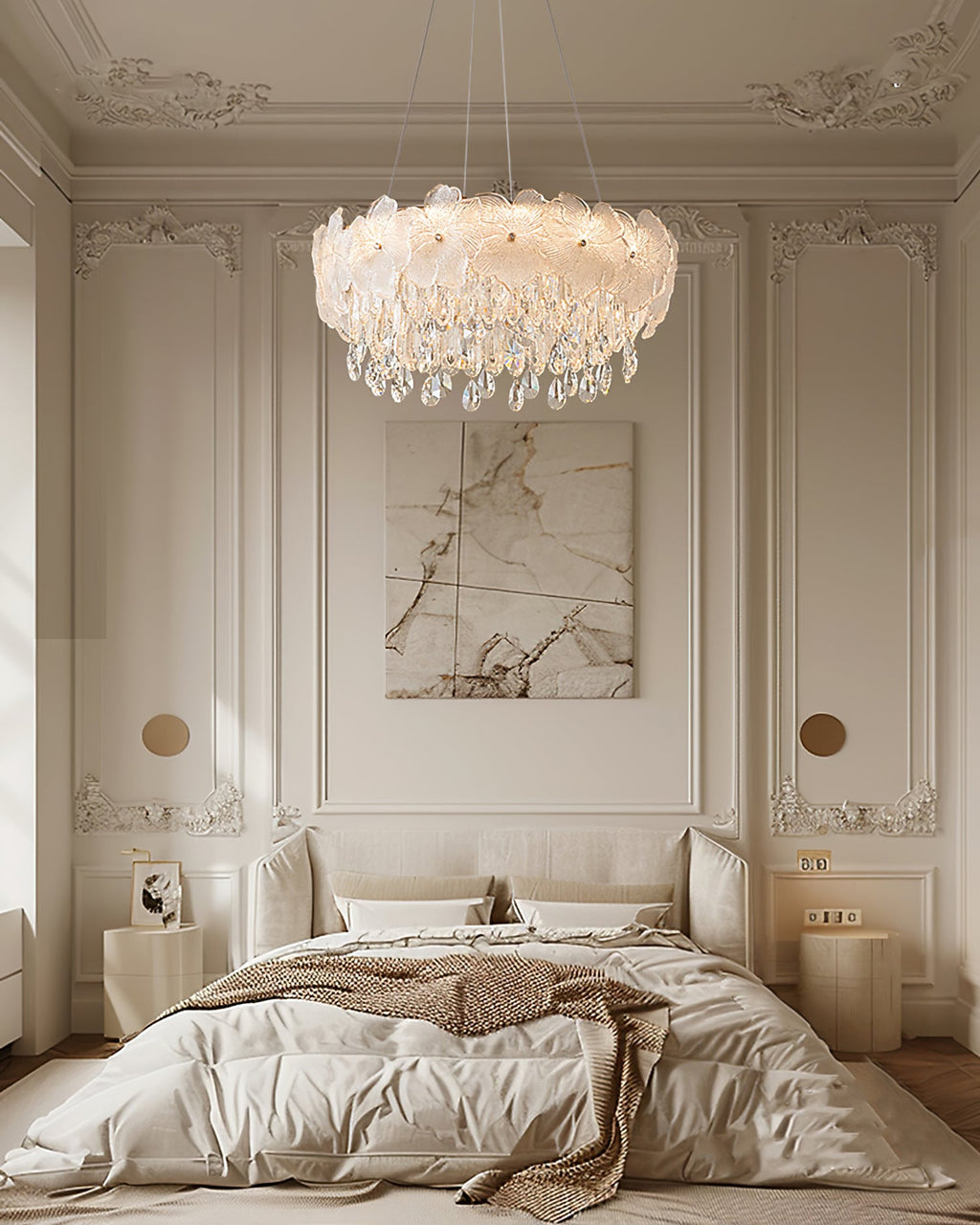 GLACIER BLOOM CRYSTAL LIGHTING FIXTURE