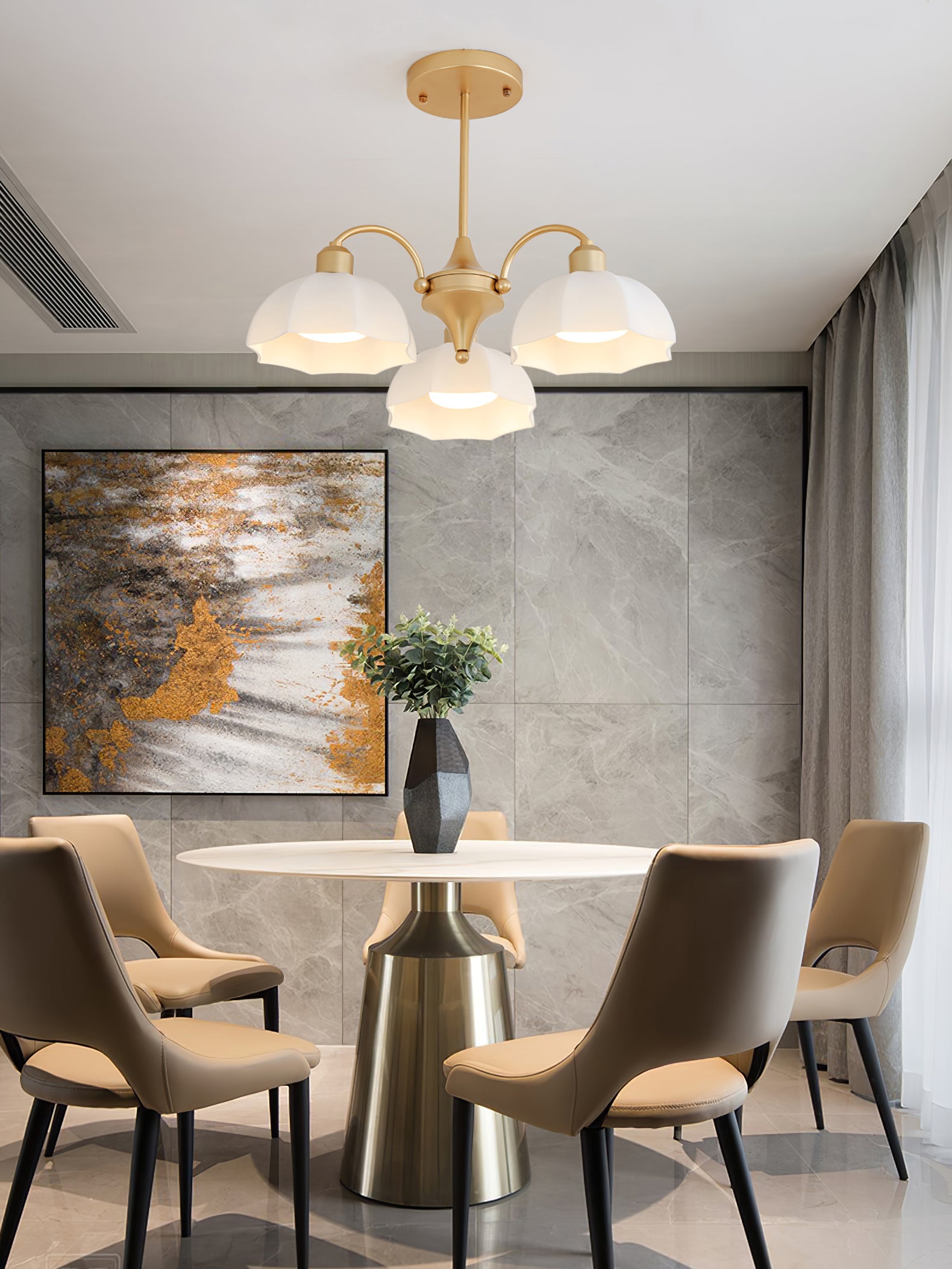 WINDSOR FROSTED BELL LIGHTING FIXTURE