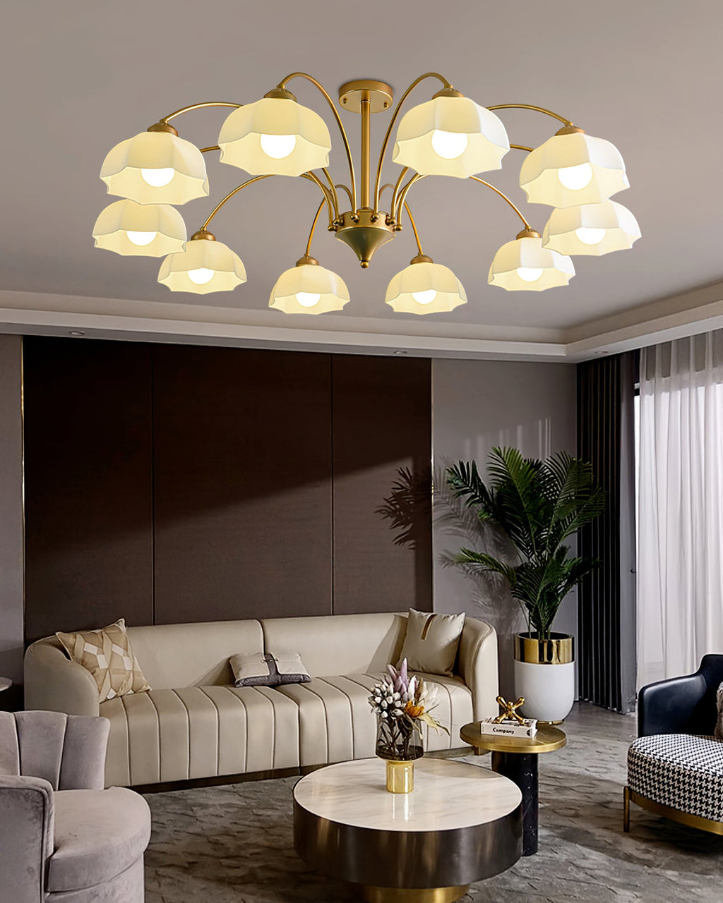 WINDSOR FROSTED BELL LIGHTING FIXTURE
