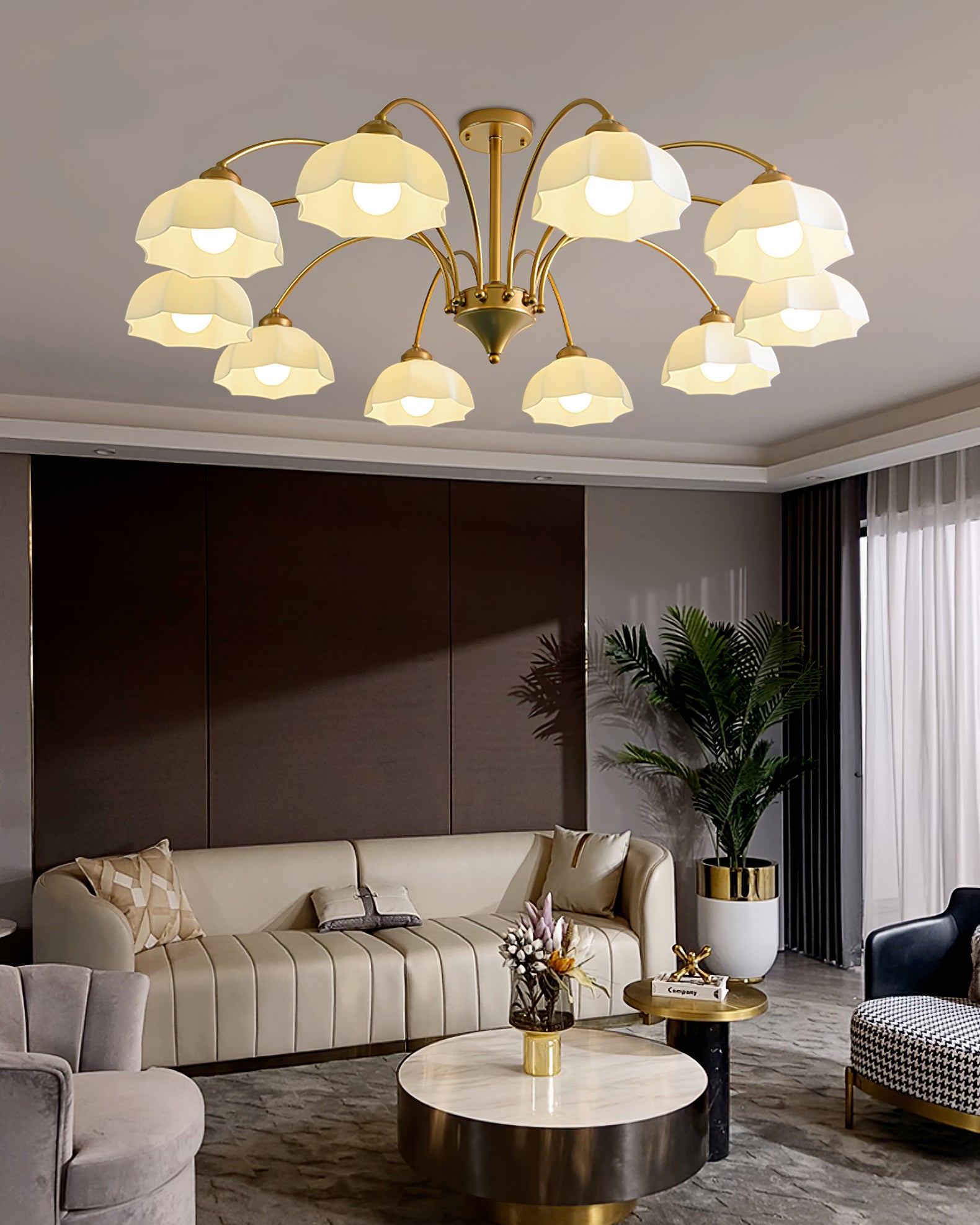 WINDSOR FROSTED BELL LIGHTING FIXTURE