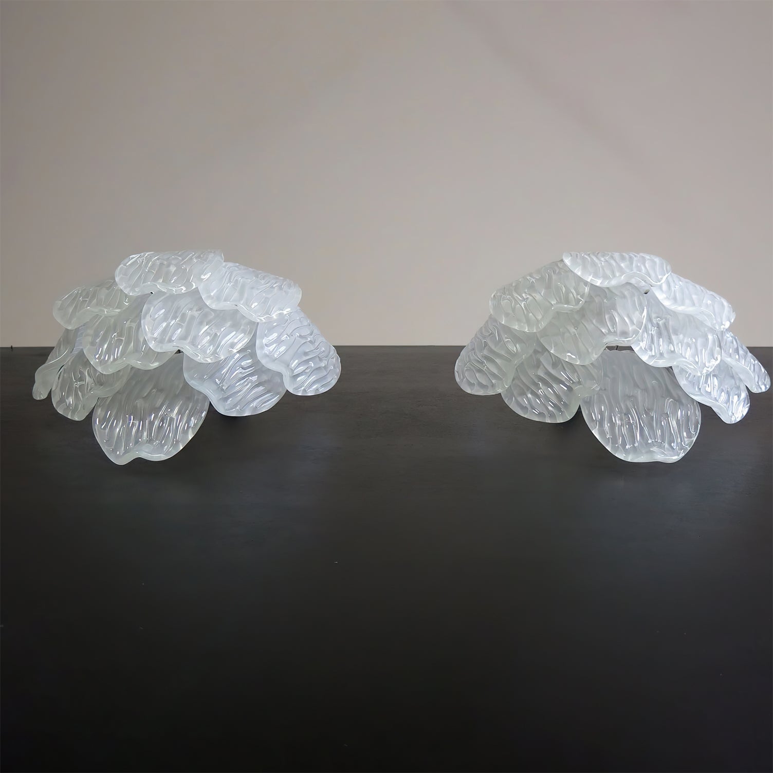 WINTERBLOOM GLASS FLUSH MOUNT LIGHT