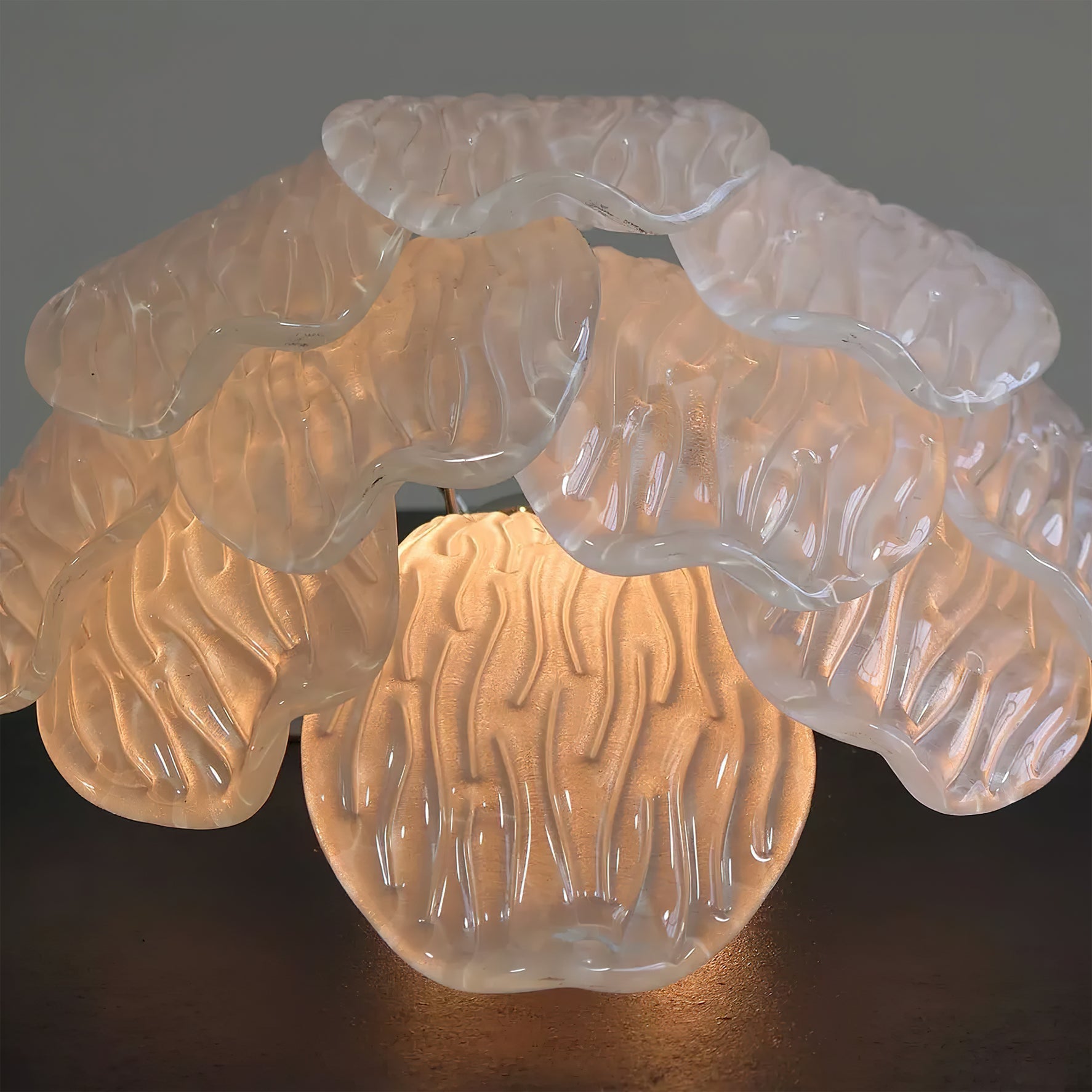 WINTERBLOOM GLASS FLUSH MOUNT LIGHT