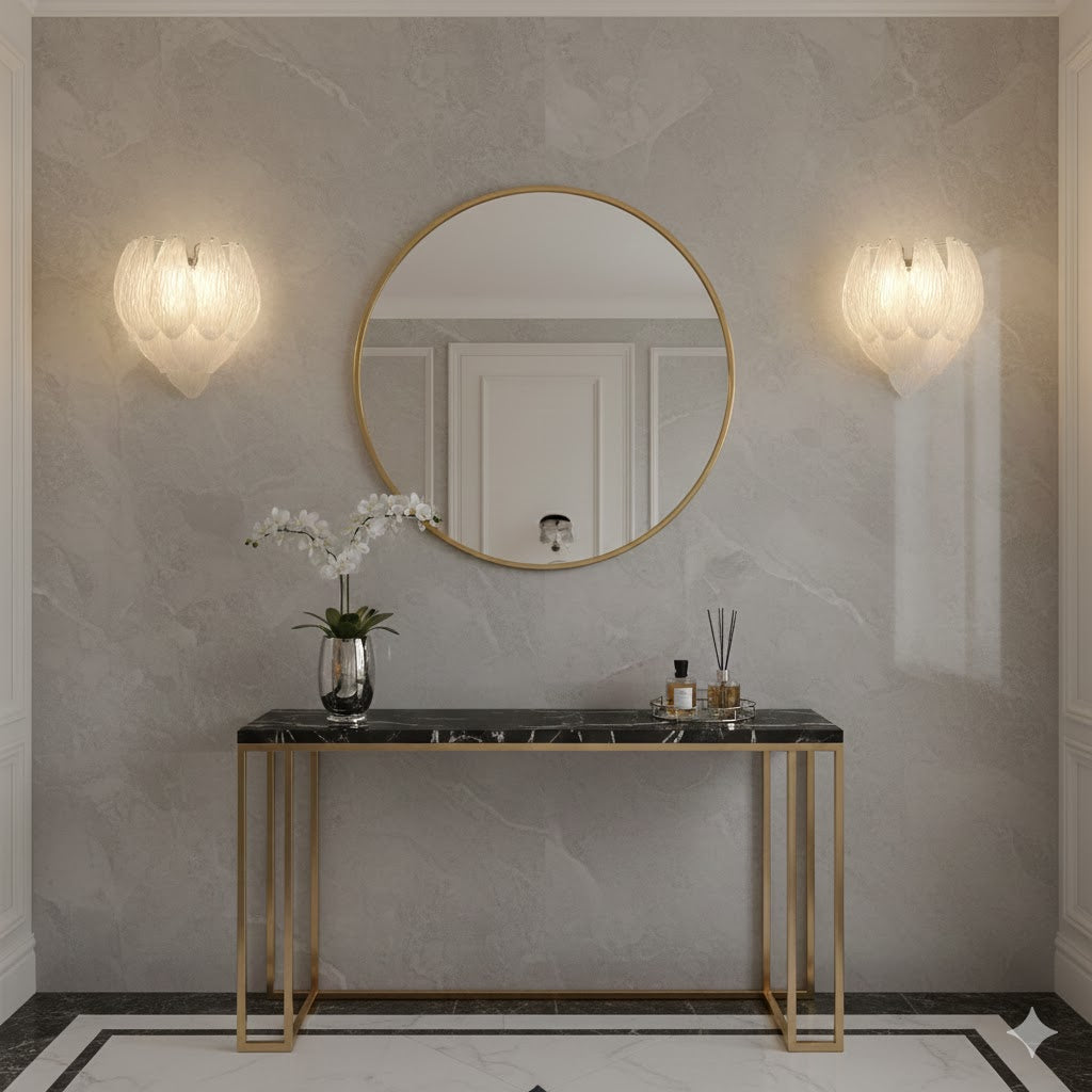 WINTERBLOOM GLASS FLUSH MOUNT LIGHT