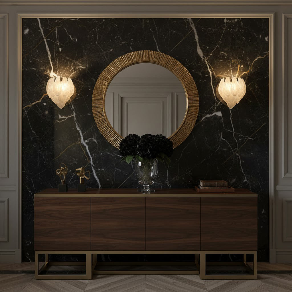WINTERBLOOM GLASS FLUSH MOUNT LIGHT