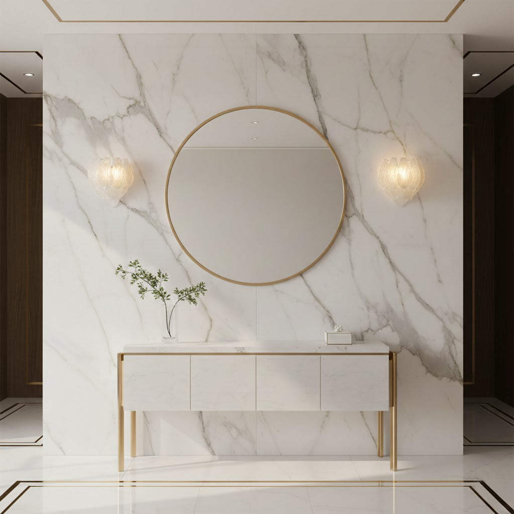 WINTERBLOOM GLASS FLUSH MOUNT LIGHT