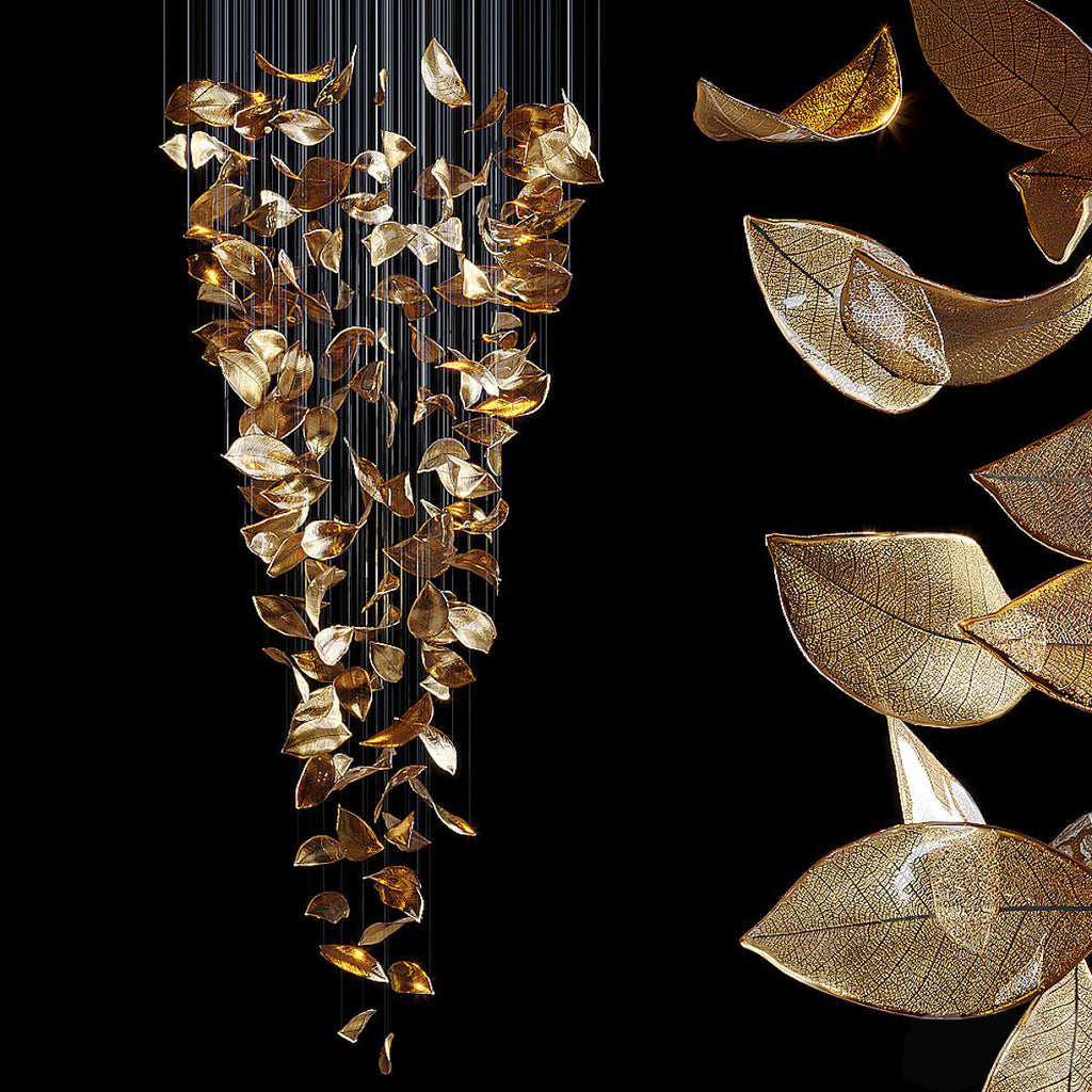 FROSTED FOLIAGE LUMINAIRE