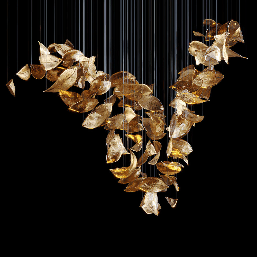 FROSTED FOLIAGE LUMINAIRE