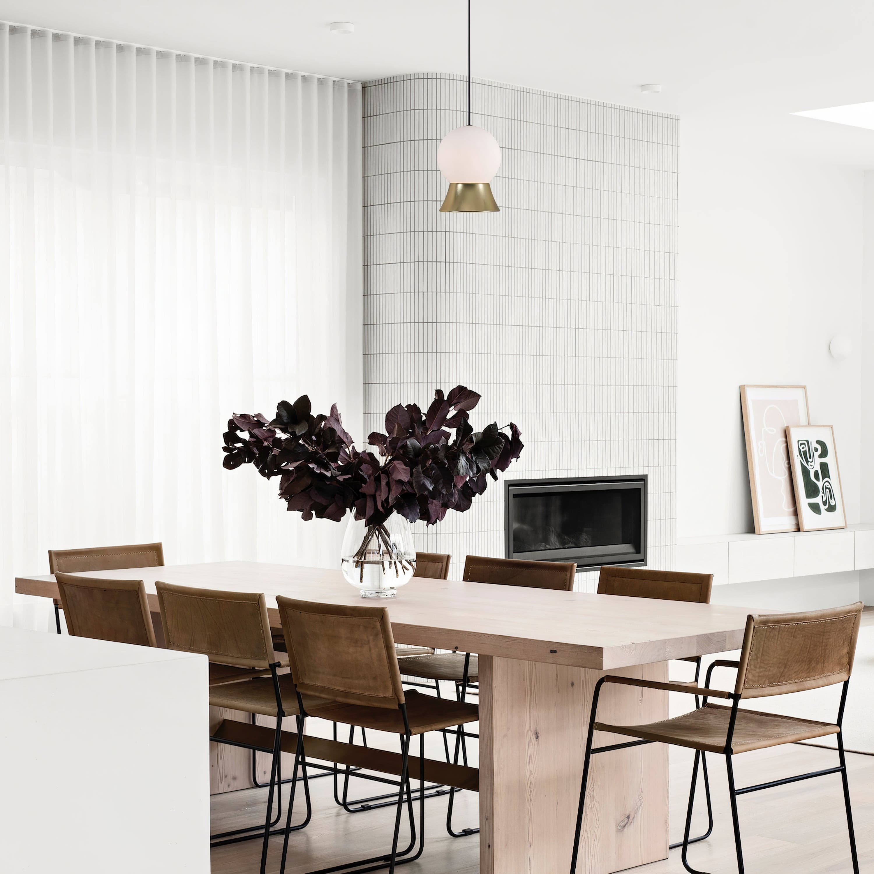 WINSTANLEY HANGING LIGHT WITH GEOMETRIC SHADE