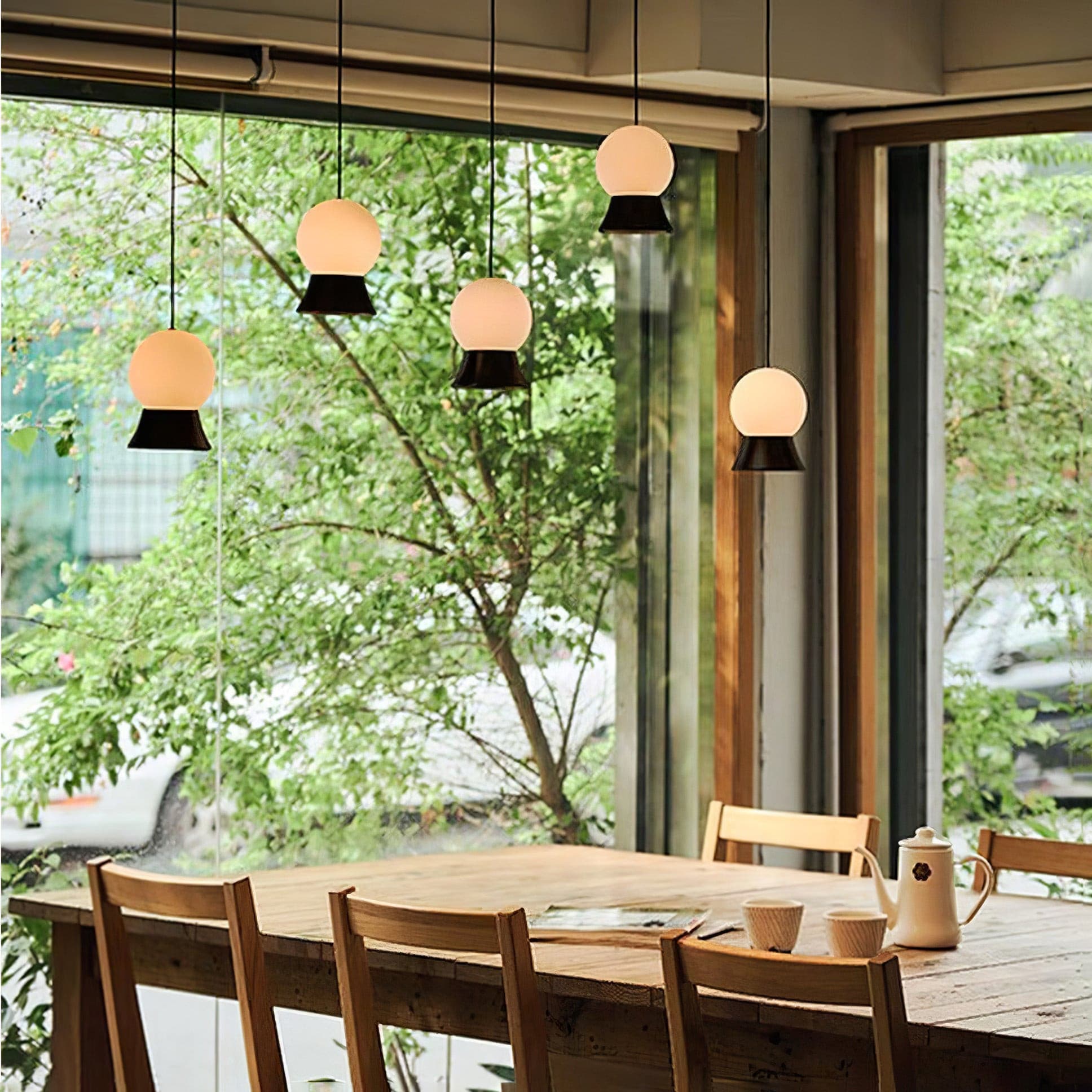 WINSTANLEY HANGING LIGHT WITH GEOMETRIC SHADE