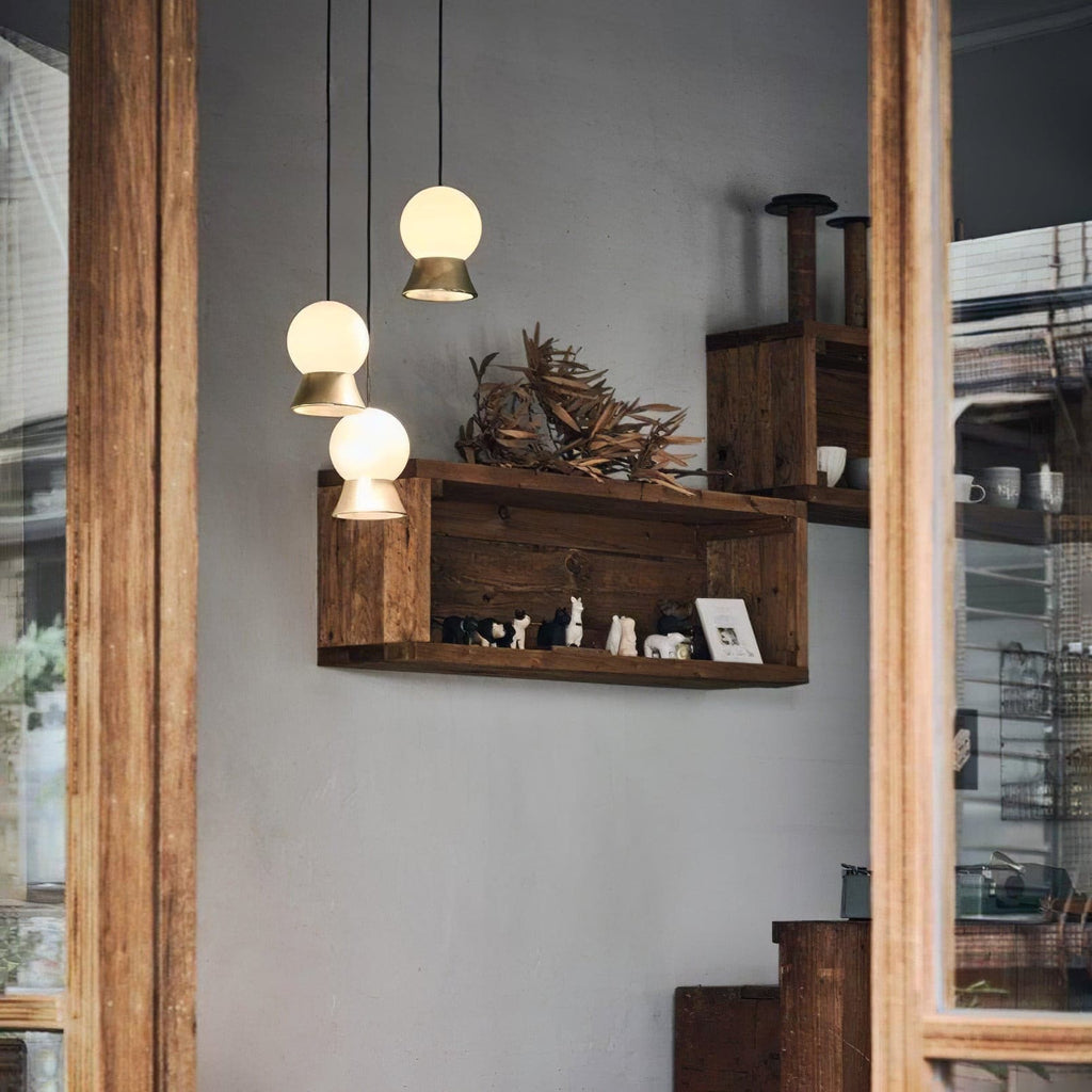 WINSTANLEY HANGING LIGHT WITH GEOMETRIC SHADE