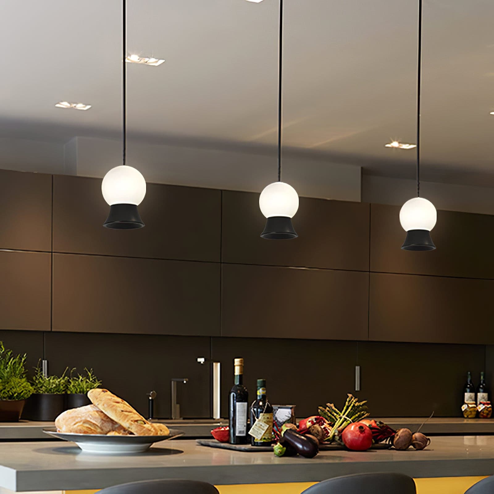 WINSTANLEY HANGING LIGHT WITH GEOMETRIC SHADE